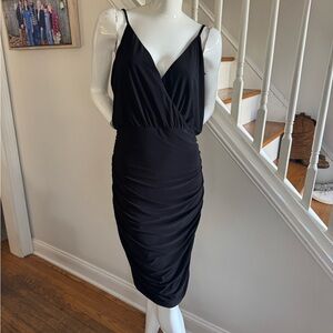 Eliza J Black Ruched Dress size 10